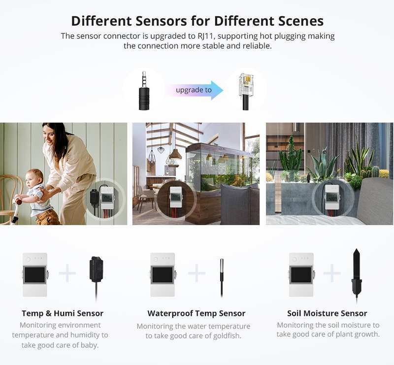 Sonoff TH16 Origin - Temperature and Humidity Monitor (Sensor Sold Separately)