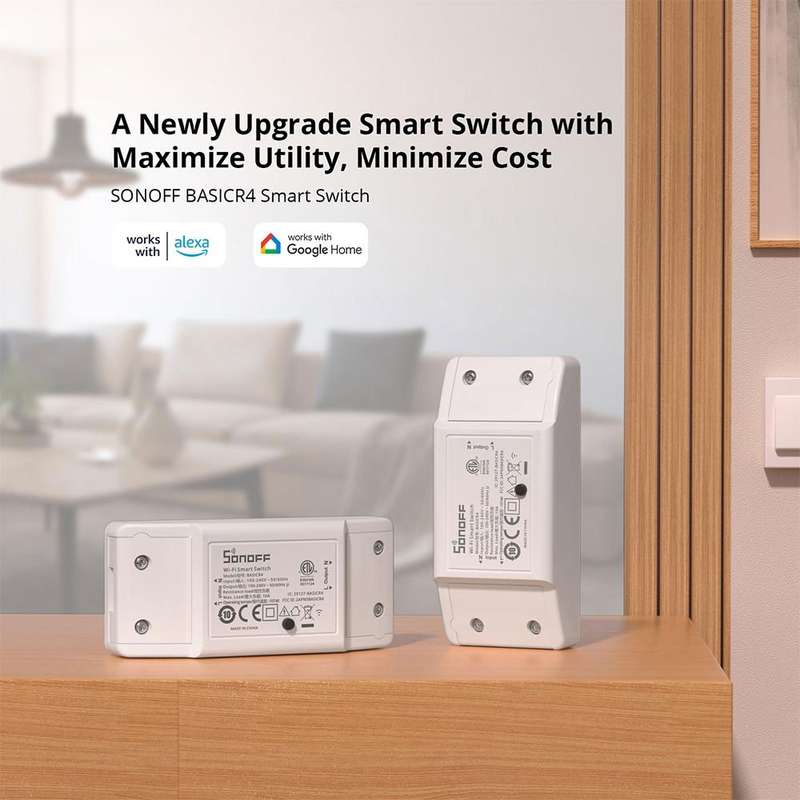 Sonoff Basic R4 WiFi Smart Switch - upgraded to Enhance Basic Functions and Increase Performance
