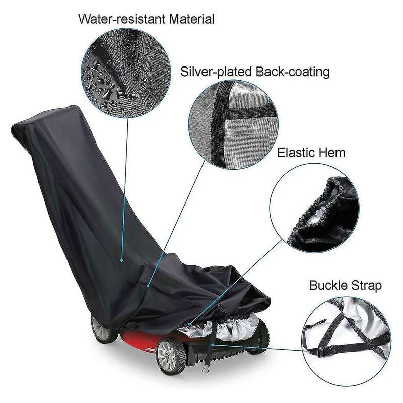 Lawnmower Cover - Black / Waterproof / Heavy Duty XL