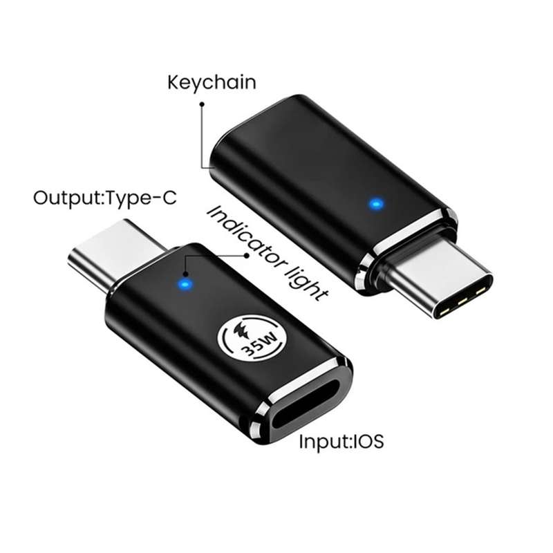 Lightning to USB C Converter Adapter - PD 35W / 24 Pins