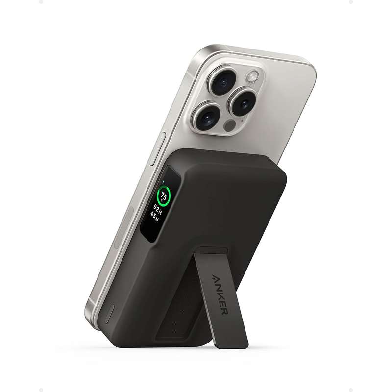 Anker MagGo Power Bank (10K) - with Smart Display and Foldable Stand / 15W Ultra-Fast MagSafe Cha...