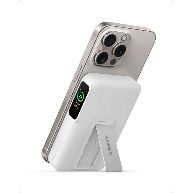 Anker MagGo Power Bank (10K) - with Smart Display and Foldable Stand / 15W Ultra-Fast MagSafe Cha...