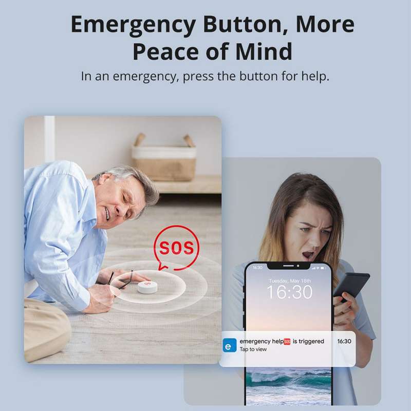 Sonoff SNZB-01P Zigbee Button - manually activate smart devices with one button