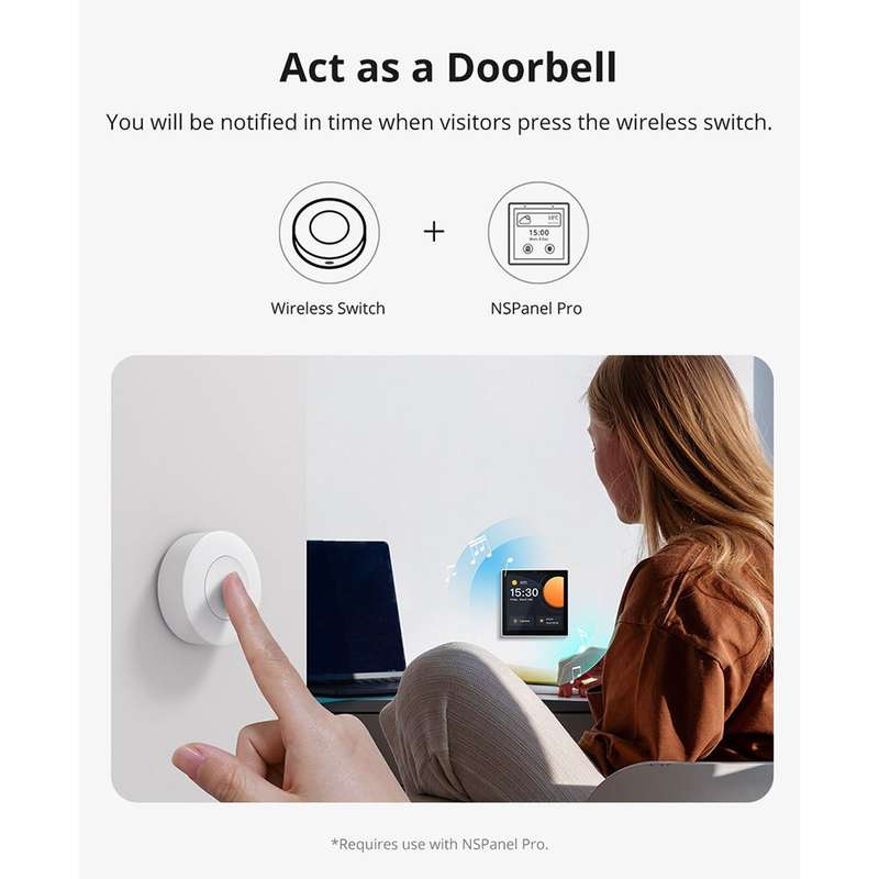Sonoff SNZB-01P Zigbee Button - manually activate smart devices with one button