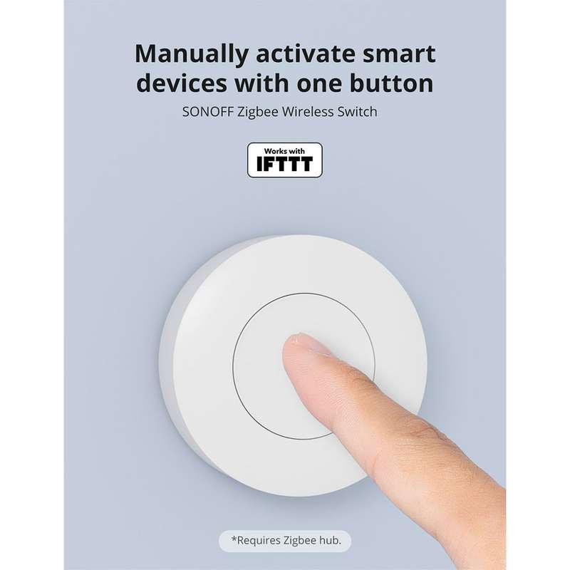 Sonoff SNZB-01P Zigbee Button - manually activate smart devices with one button