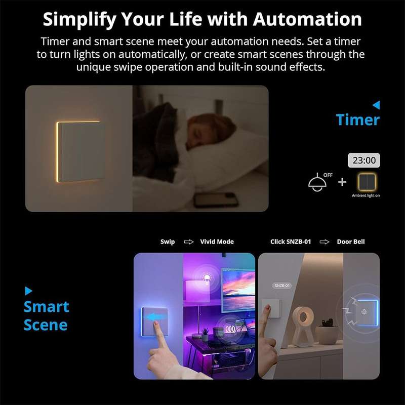 SONOFF TX Ultimate - Smart Touch Wall Switch - (Requires Neutral Wire) 1 Gang