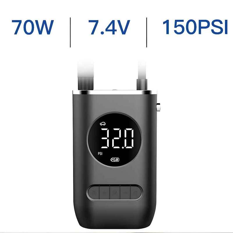 Portable Air Pump - with an LED Display / 4 Modes for Cars- Motorcycles- Bikes- and more