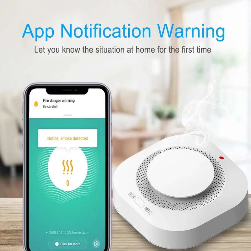 Zigbee Smoke Alarm & Fire Detector - Zigbee 3.0