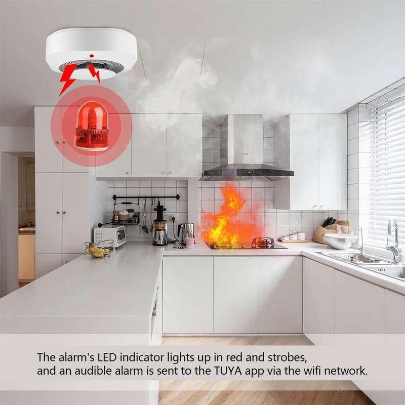 Zigbee Smoke Alarm & Fire Detector - Zigbee 3.0