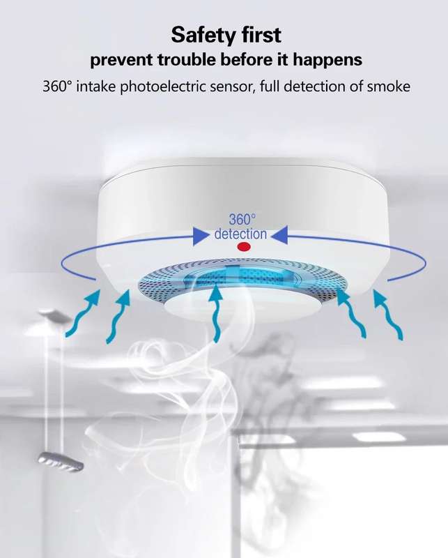 Zigbee Smoke Alarm & Fire Detector - Zigbee 3.0