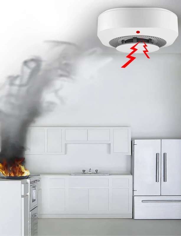 Zigbee Smoke Alarm & Fire Detector - Zigbee 3.0