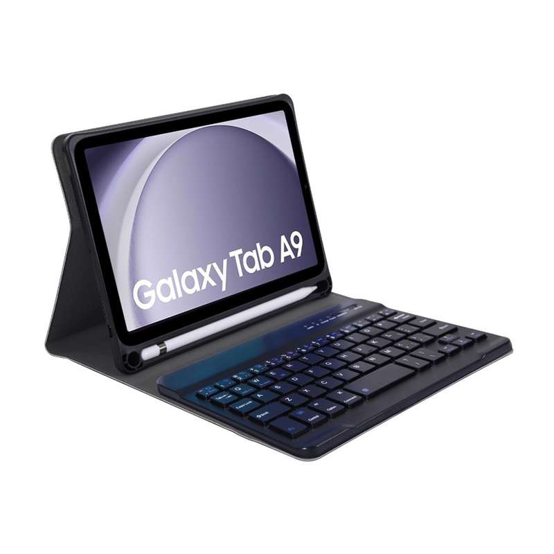 Bluetooth Keyboard Case for the Samsung Galaxy Tab A9 (2023) - 8.7 / Black (SM-X110/SM-X115)