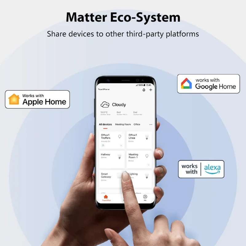 Tuya Matter Smart Wi-Fi Relay Switch - works with Siri- Alexa- Homekit & Google