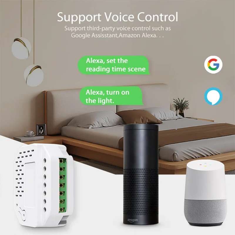 Tuya Matter Smart Wi-Fi Relay Switch - works with Siri- Alexa- Homekit & Google