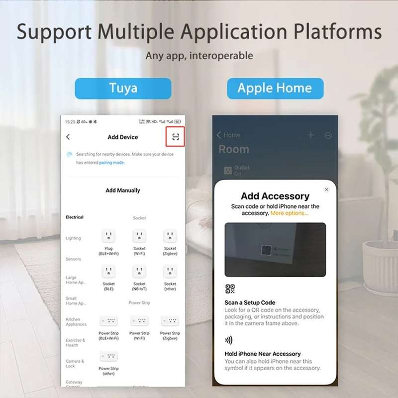 Tuya Matter Smart Wi-Fi Relay Switch - works with Siri- Alexa- Homekit & Google