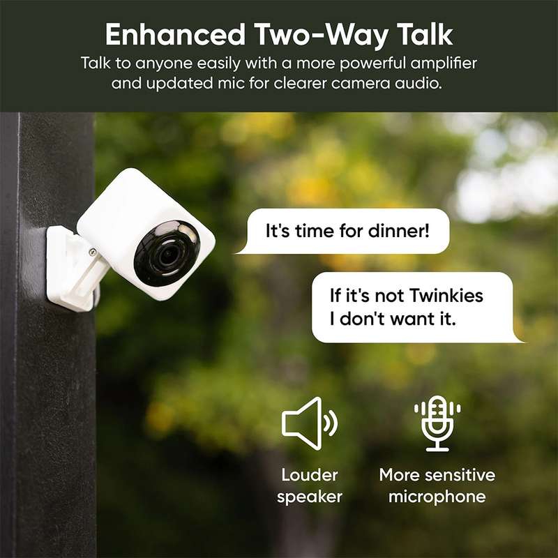 Wyze Cam v4 - 2.5K QHD Resolution / Bluetooth 5.2 / 2-Way Audio / Spotlight