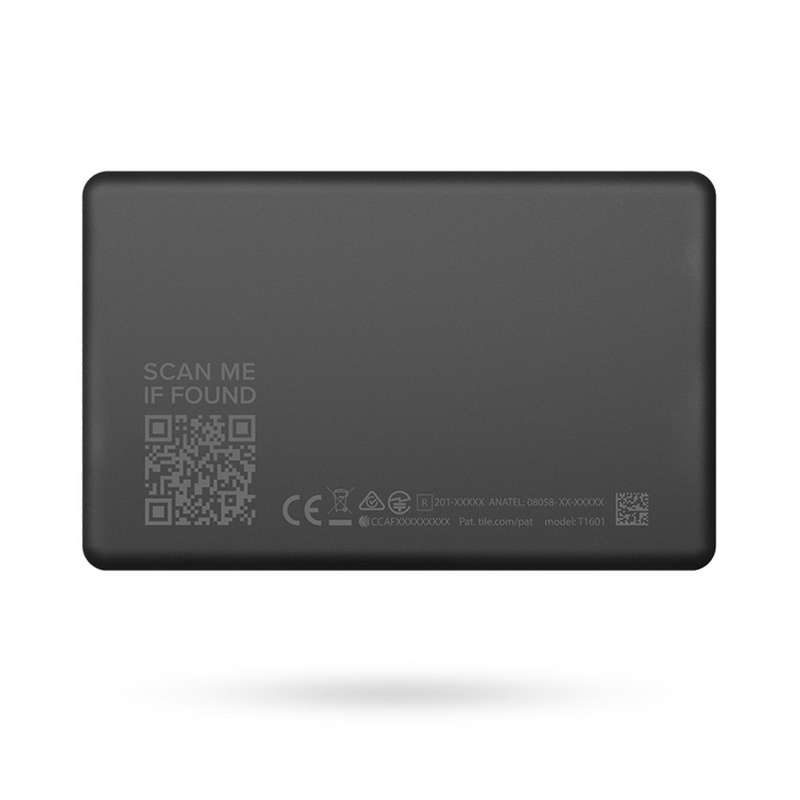 Tile Slim - Thin Bluetooth Tracker for Phones- Wallets- Luggage Tags- and More / Black