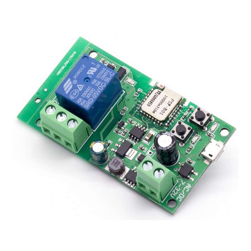 GeeWiz 1 Channel Inching Self-Locking WiFi / RF Switch 5V 12V (7-32V) - Open and Close gate from ...