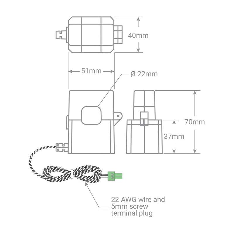 Emporia Vue Gen 3 Energy Monitor - with 200A 3-PHASE Sensors and 16x 50A Sensors
