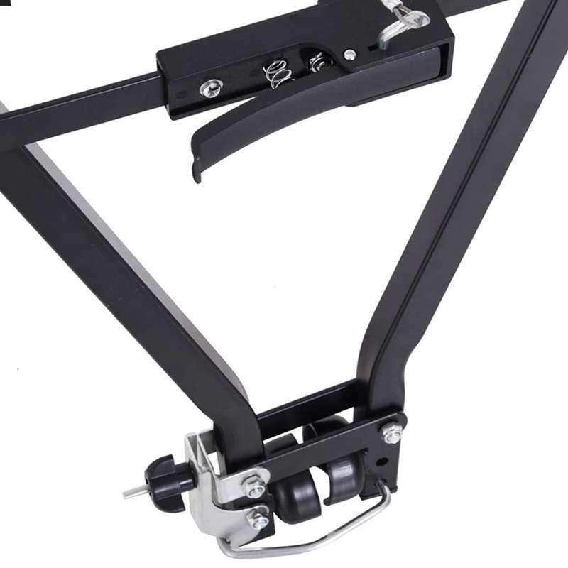 Foldable Towbar Bike Rack - Fits Up to 3 Bikes / Black