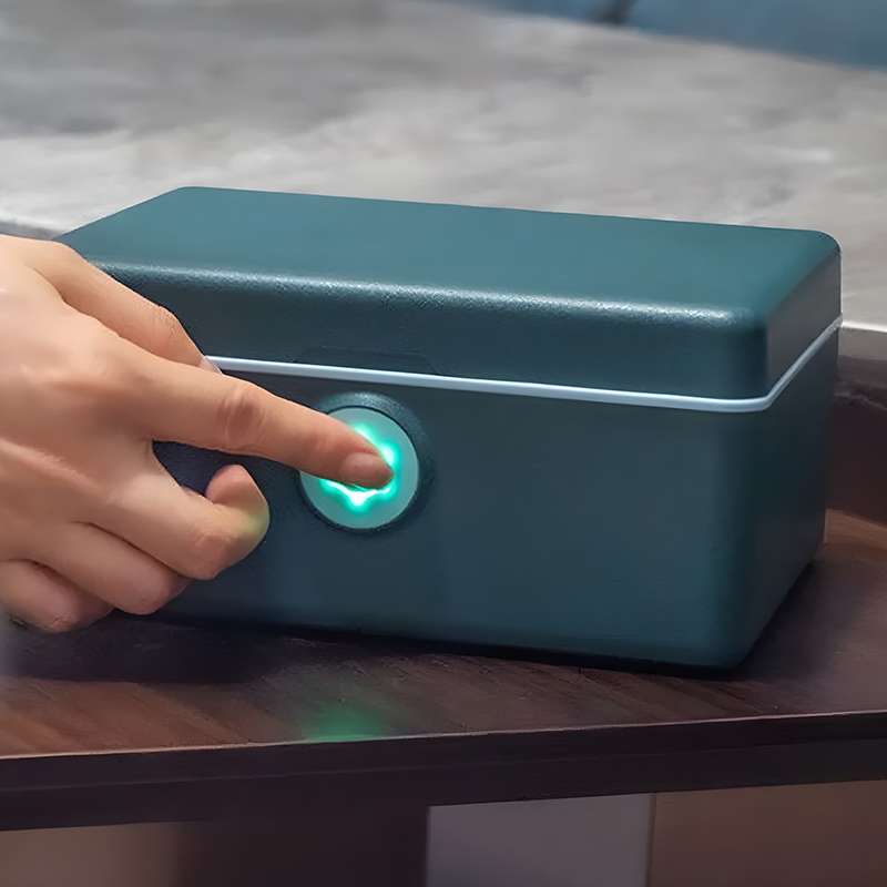 Biometric Fingerprint Safe Box - provides secure storage for your accessories and valuables (Mult...