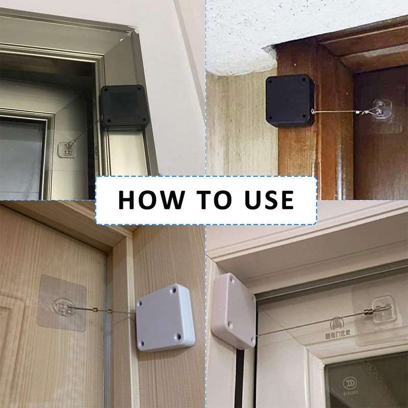 Automatic Door Closer - This automatic closer installs easily and keeps doors shut securely (Mult...