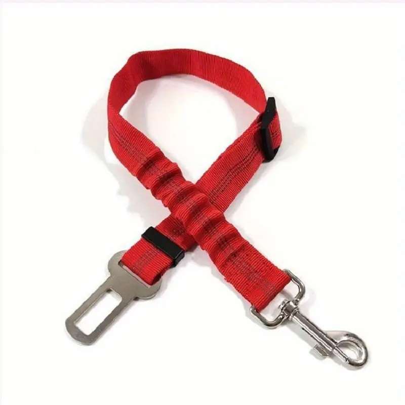 Adjustable Dog Car Harness (Seat Belt) - Features an adjustable strap for a comfortable and secur...