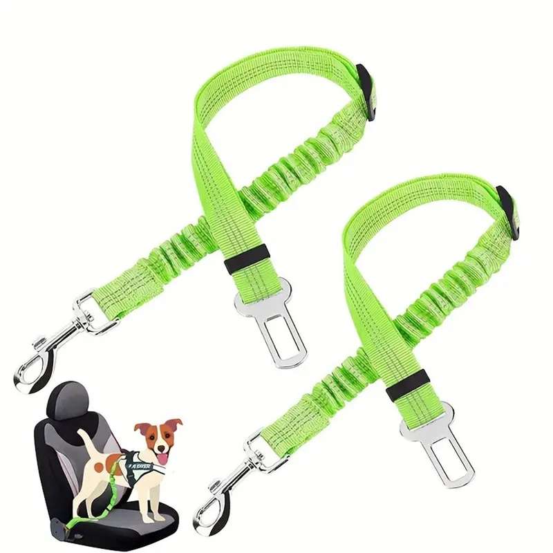Adjustable Dog Car Harness (Seat Belt) - Features an adjustable strap for a comfortable and secur...