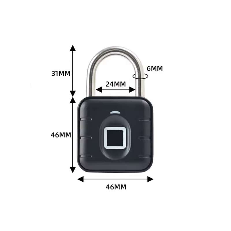Tuya Smart Fingerprint Padlock with Bluetooth - Fingerprint & App Access Control (BULK PACKAGED)
