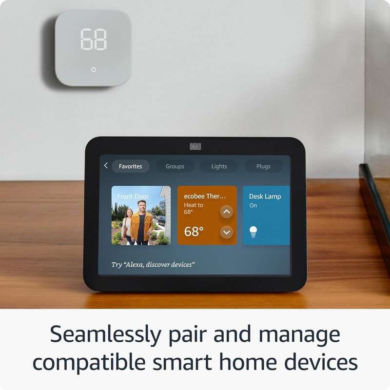 Amazon Echo Show 8 (3rd Gen - 2023 Release) - With Spatial Audio / Smart Hub & Alexa (Multiple Co...