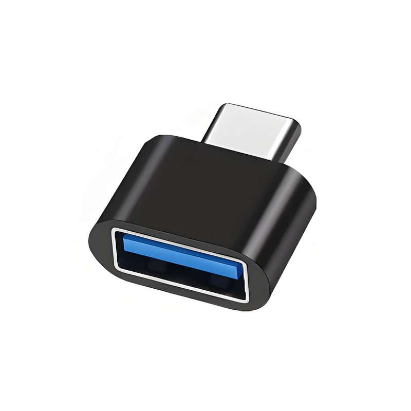 USB-A Female to USB-C Male Adapter - Power & Charge Compatible