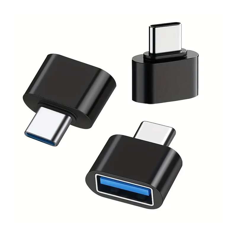 USB-A Female to USB-C Male Adapter - Power & Charge Compatible