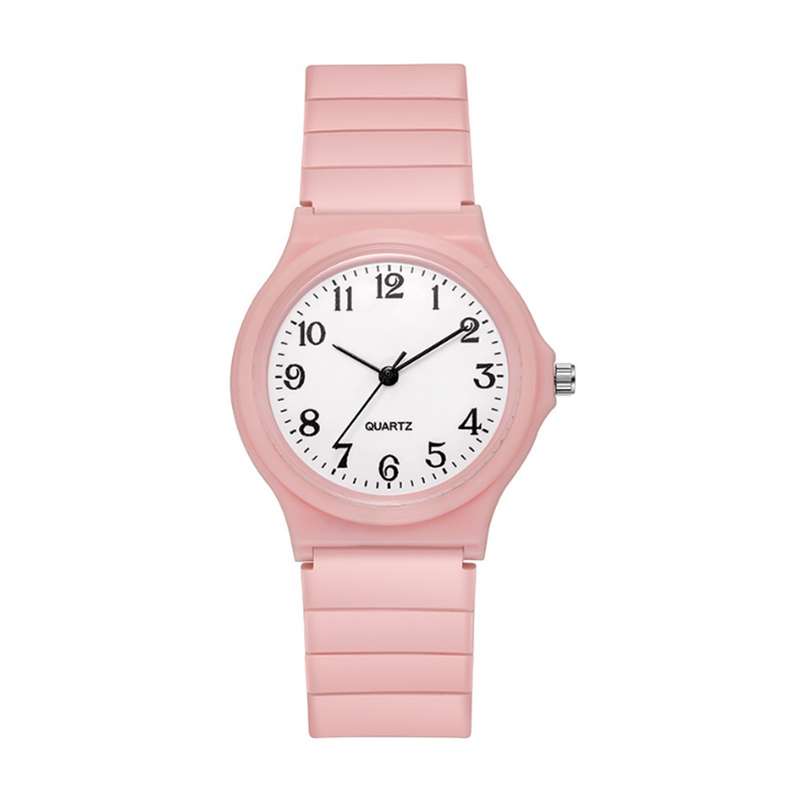 Kids Analogue Watch - Easy-to-read Analogue Display (Multiple Colors) Pink