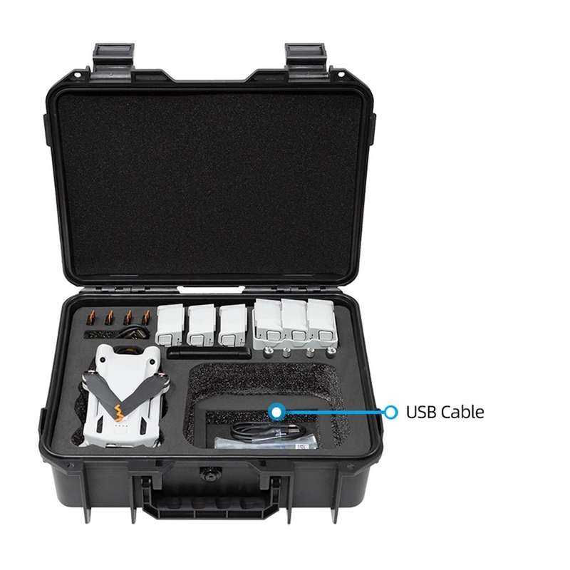 DJI Mini 3 Pro Hard Shell Waterproof Case - Black