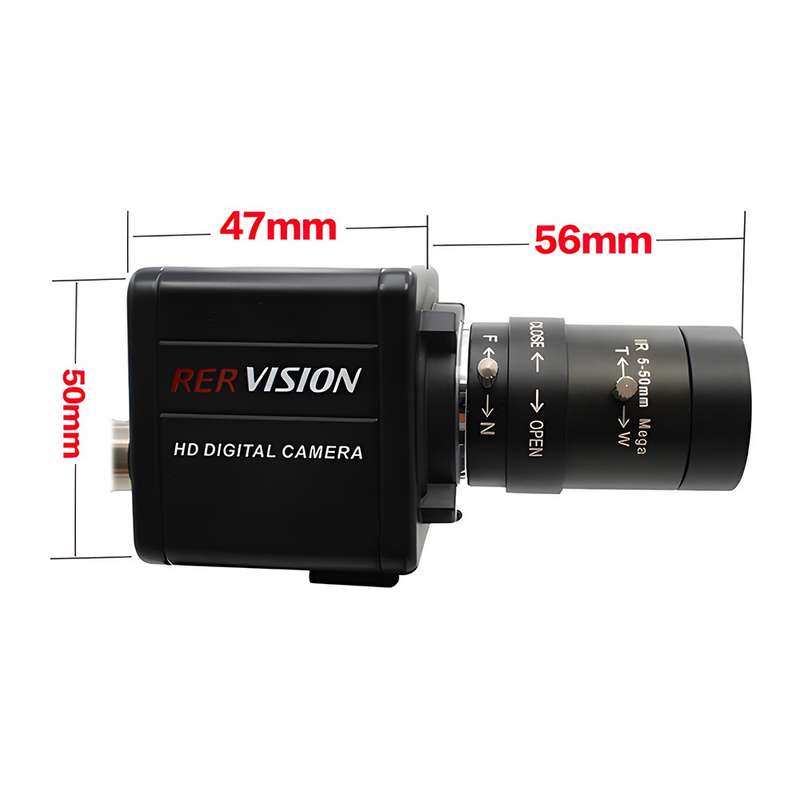 HD Verifocal USB Webcam (Adjustable Focus) - Superior Focus for Professionals 2.8-12mm Lens