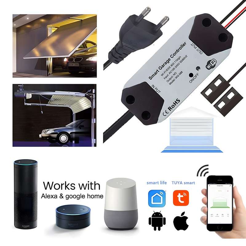 Tuya Wi-Fi Smart Garage Door Opener - Control Your Garage from Anywhere