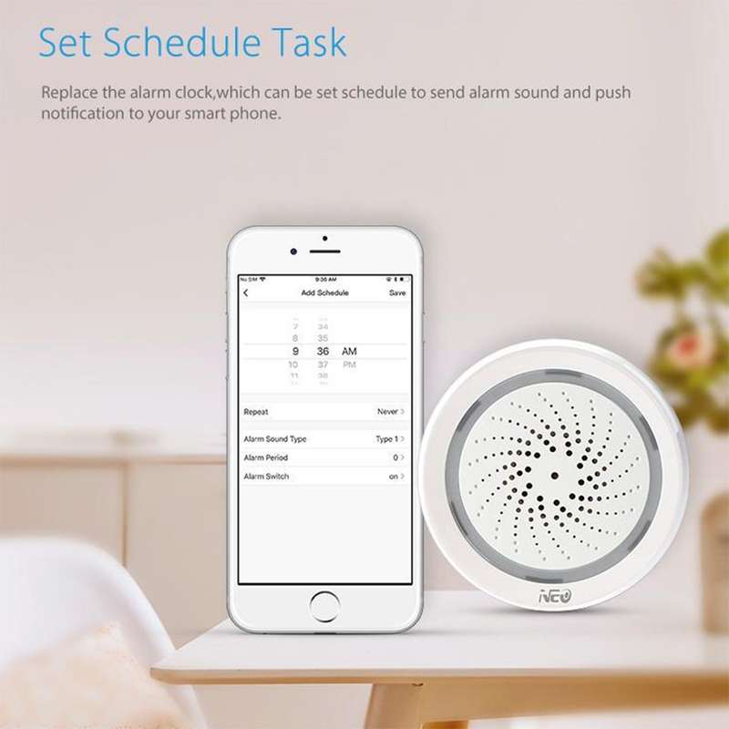 Tuya Wi-Fi Siren Alarm (USB Powered) - Loud Alerts for Enhanced Security (Siren Only)