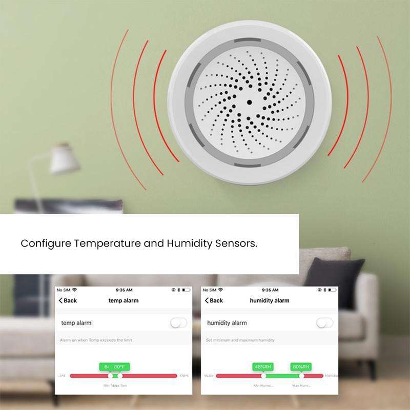 Tuya Wi-Fi Siren Alarm (USB Powered) - Loud Alerts for Enhanced Security (Siren Only)