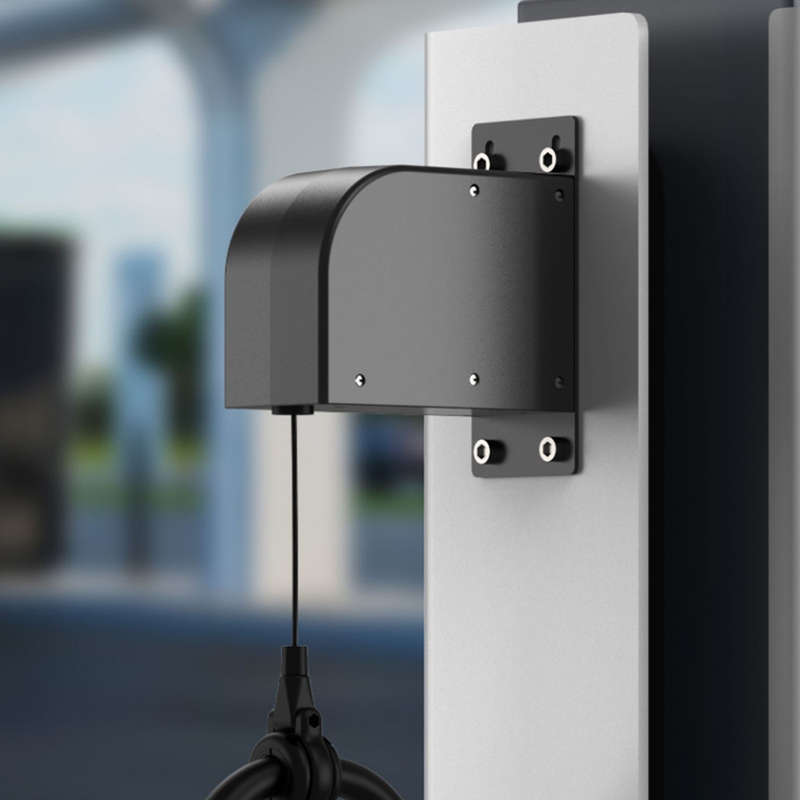 Retractable EV Cable Holder (Wall-Mounted) - Space-Saving Solution for Effortless Charging (Black...