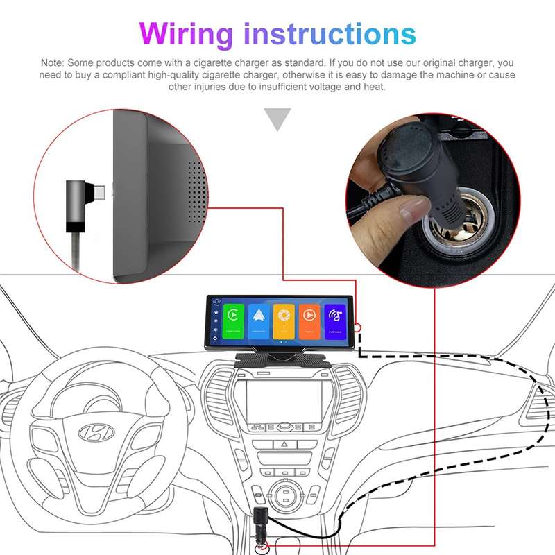Wireless CarPlay & Android Auto Smart Display (10.26) - Mirror Your Phone Wirelessly