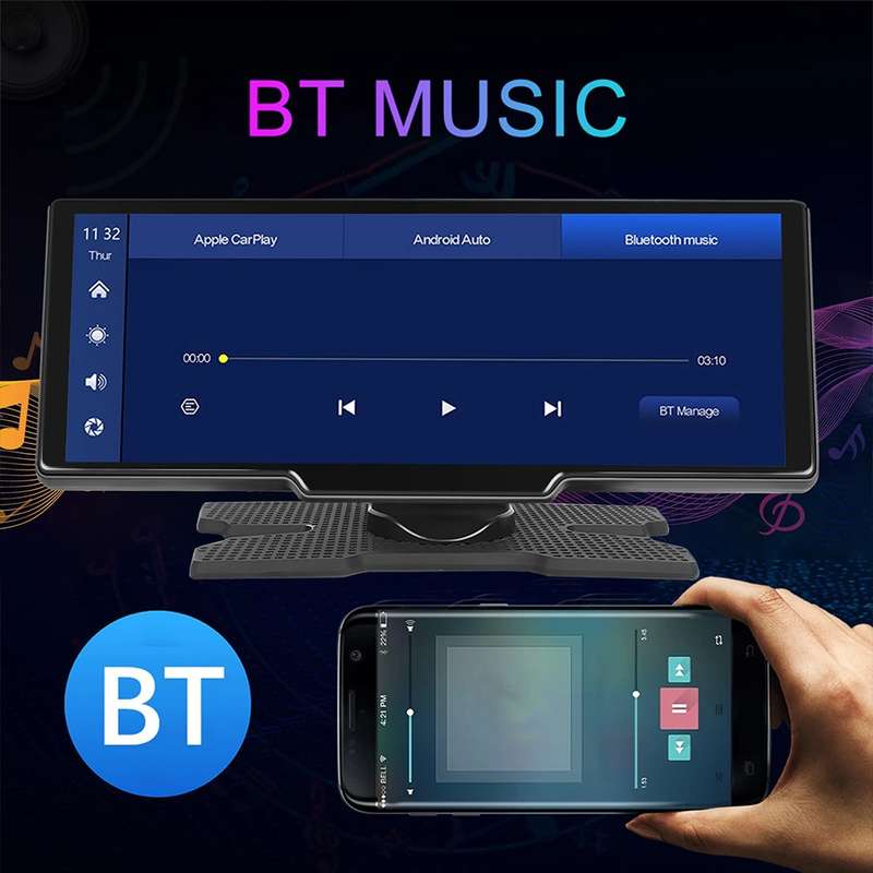 Wireless CarPlay & Android Auto Smart Display (10.26) - Mirror Your Phone Wirelessly