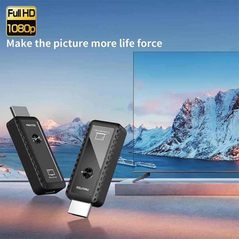 30m Wireless HDMI Extender - 1080p Full HD Streaming / Laptop to TV / Plug & Play