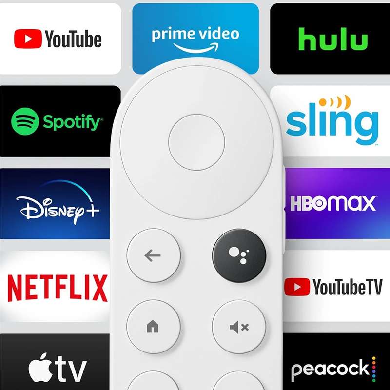 Chromecast with Google TV 1080p HDR - Snow + Google Nest Mini Smart Speaker (2nd Gen) (SMART HOME...