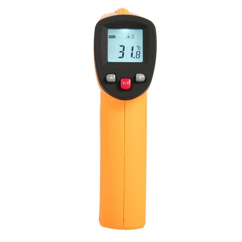 Industrial High Temperature Non-Contact Thermometer - LCD Display / -50°C to 500°C