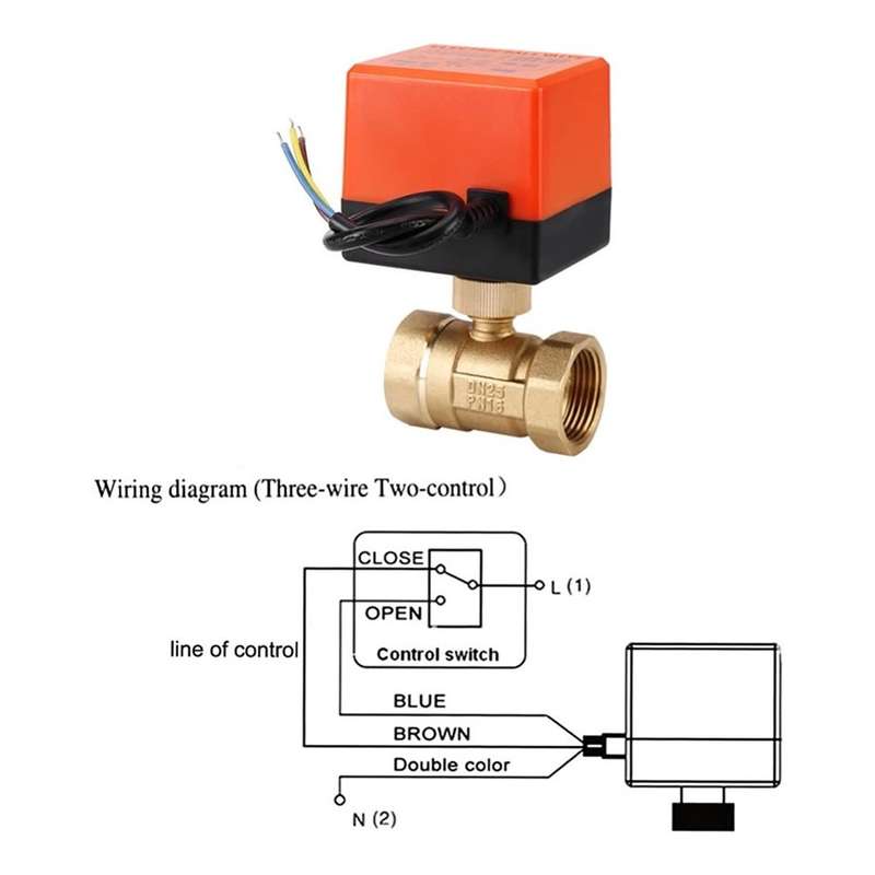 3-Wire Motorized Ball Valve (2 Positions) - Reliable Flow Management for simple and Complex Syste...