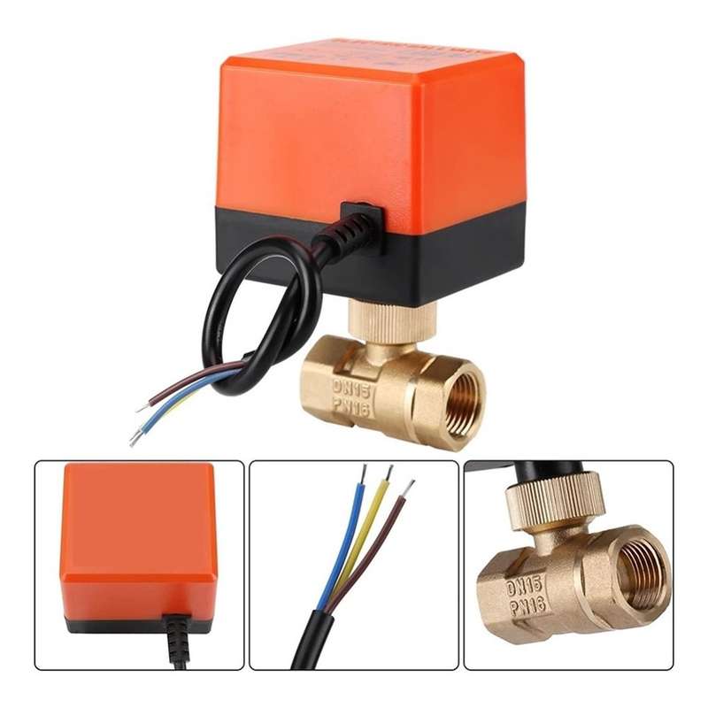 3-Wire Motorized Ball Valve (1 Position) - Reliable Flow Management for simple and Complex System...