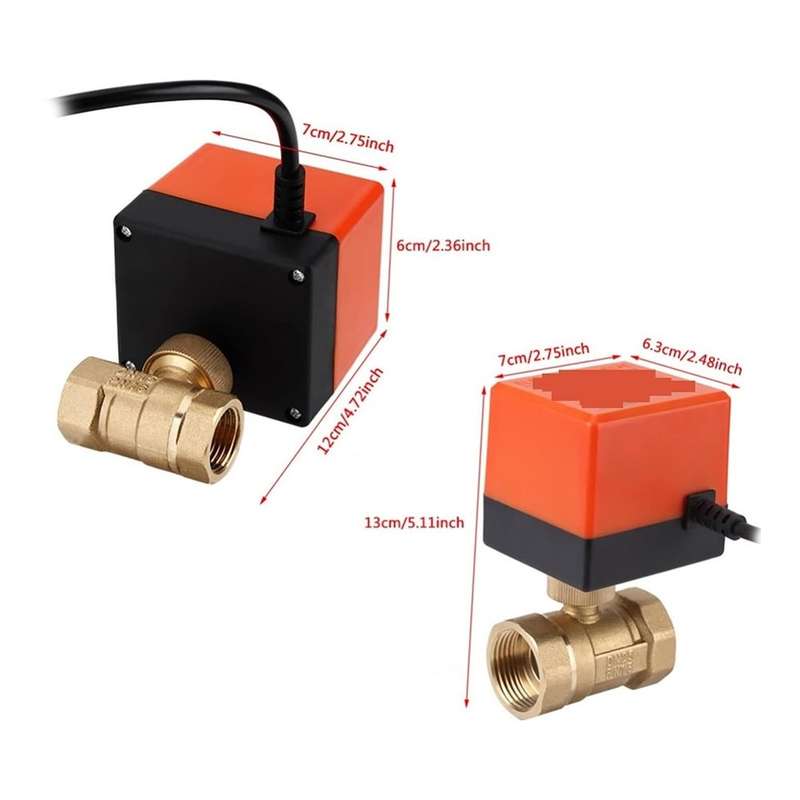 3-Wire Motorized Ball Valve (1 Position) - Reliable Flow Management for simple and Complex System...