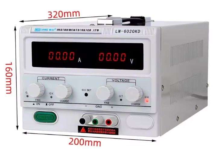 15V / 12V / 20A Adjustable Switching Power Supply PSU
