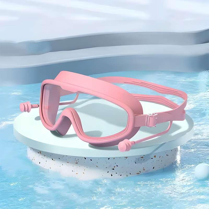 Adult Swimming Goggles - (Multiple Colors) Black