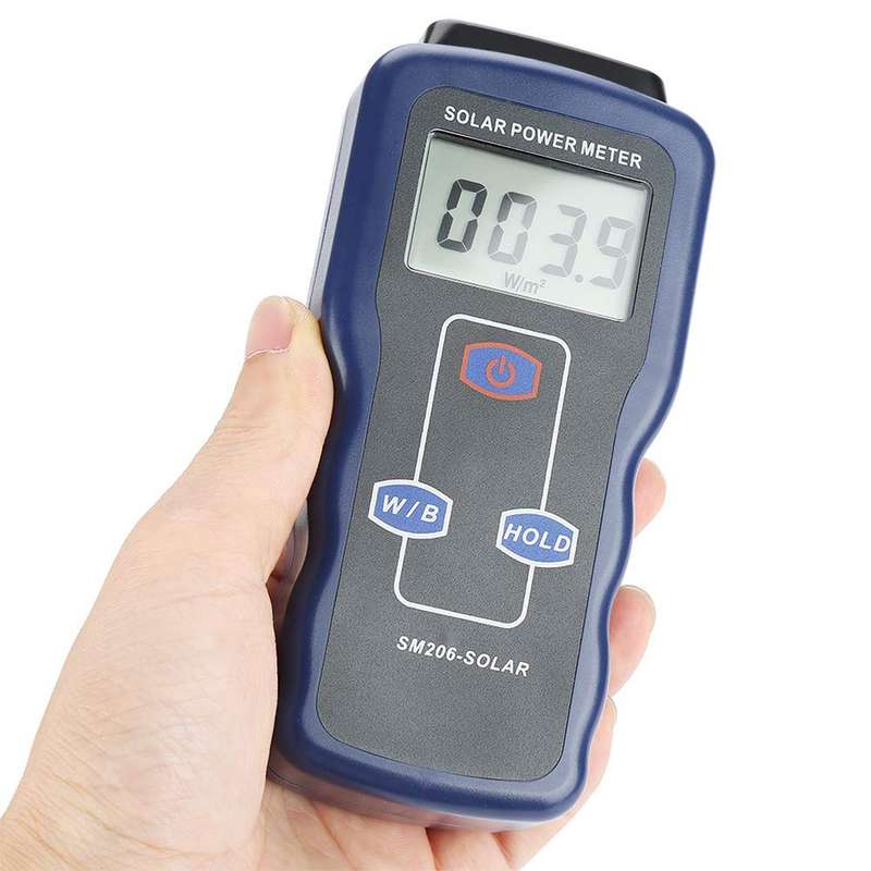 Solar Power Meter (SM206) - Precise Sunlight Intensity Measurement (W/m²)
